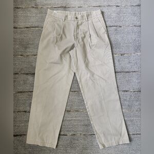 Dockers Khaki Pleated Chino Pants